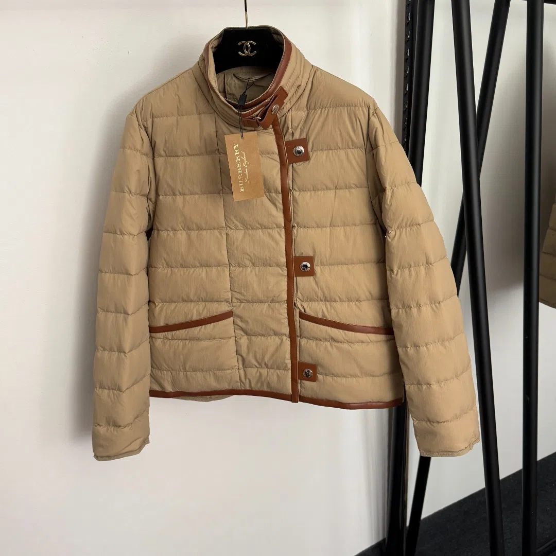 WCBURBERRY0011-01 Burberry Women's Black Long-Sleeve Down Jacket - Ref. WCBURBERRY0011