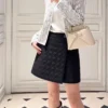 Dior Women's Black Embroidered Check-Pattern Padded Jacket - Ref. WCDIOR0028