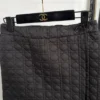 Dior Women's Black Embroidered Check-Pattern Padded Jacket - Ref. WCDIOR0029