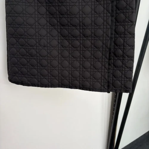 Dior Women's Black Embroidered Check-Pattern Padded Jacket - Ref. WCDIOR0029