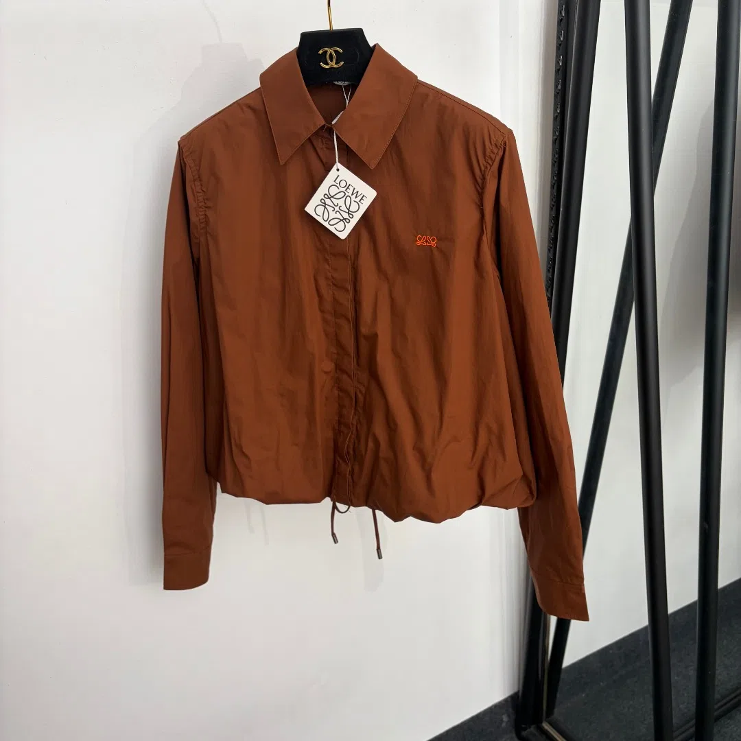 Loewe Women's Long-Sleeve Logo-Embroidered Apparel with Drawstring Detail - Ref. WCLOEWE0134