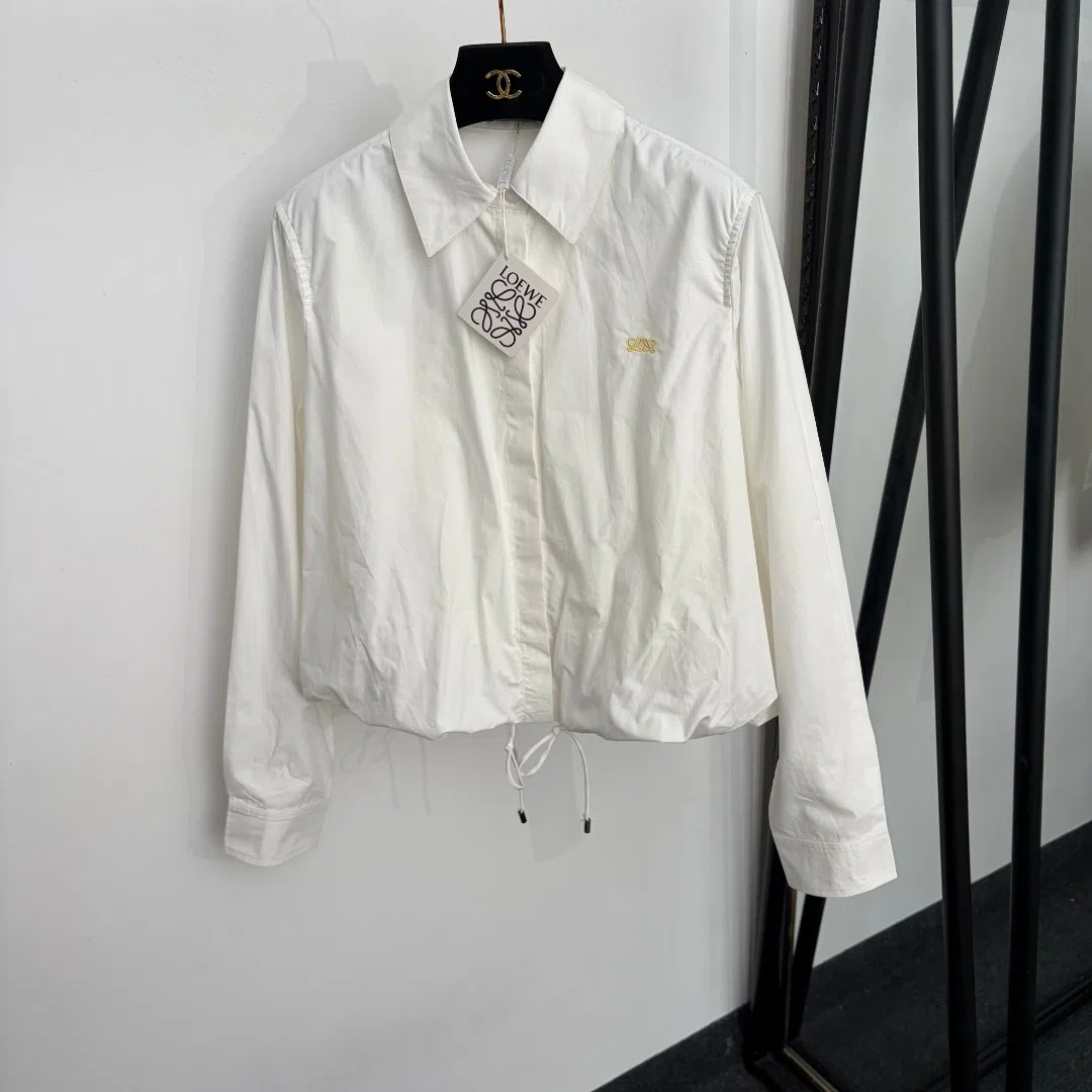 Loewe Women's Long-Sleeve Logo-Embroidered Apparel with Drawstring Detail - Ref. WCLOEWE0135