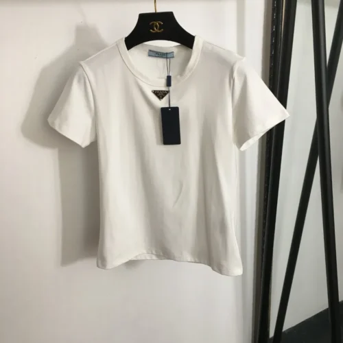 Prada Women's Slim-Fit Short-Sleeve T-Shirt - Ref. WCPRADA0006