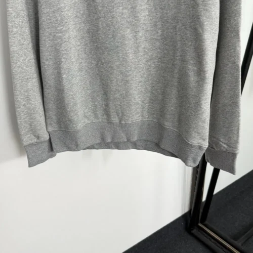 Women's Grey Long-Sleeve Embroidered Sweatshirt
