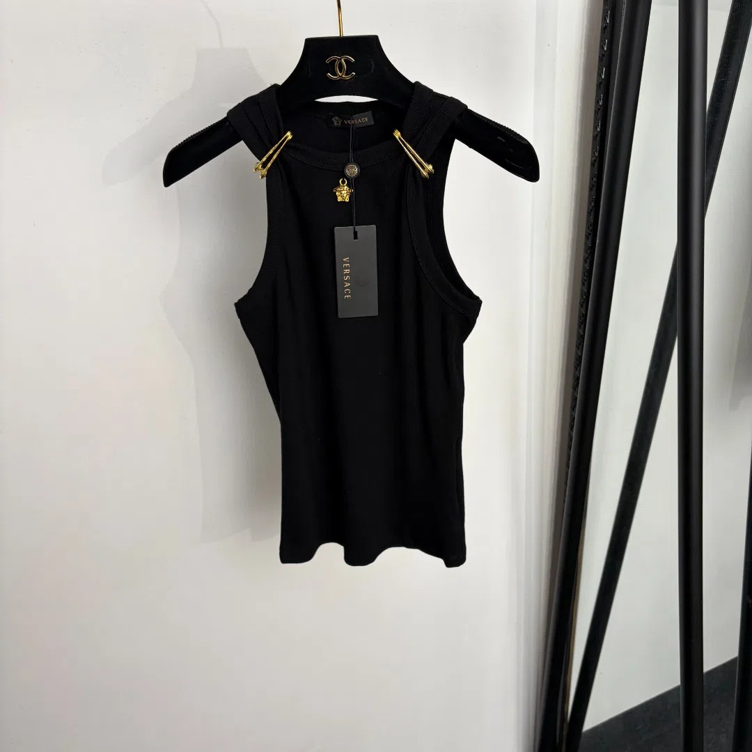 WCVERSACE0005-01 Versace Women's 100% Cotton Padded Vest - Ref. WCVERSACE0005